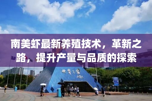 南美蝦最新養(yǎng)殖技術(shù)，革新之路，提升產(chǎn)量與品質(zhì)的探索