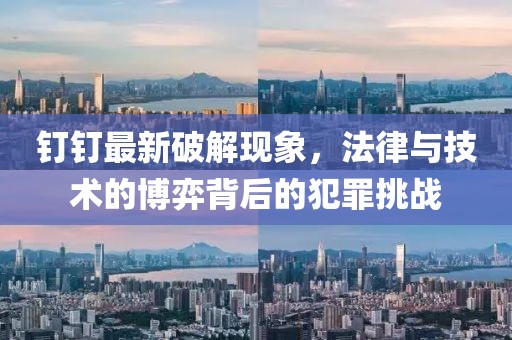釘釘最新破解現(xiàn)象，法律與技術(shù)的博弈背后的犯罪挑戰(zhàn)