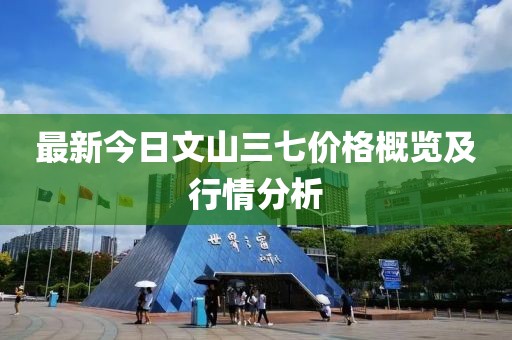 最新今日文山三七價格概覽及行情分析