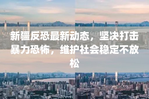 新疆反恐最新動(dòng)態(tài)，堅(jiān)決打擊暴力恐怖，維護(hù)社會(huì)穩(wěn)定不放松
