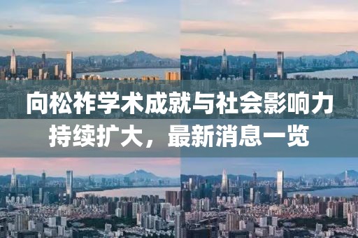 向松祚學(xué)術(shù)成就與社會影響力持續(xù)擴大，最新消息一覽