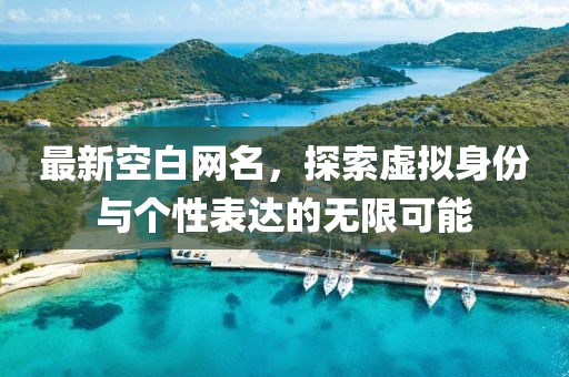 最新空白網(wǎng)名，探索虛擬身份與個性表達的無限可能