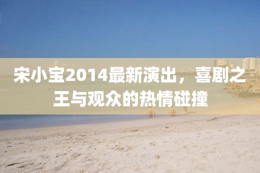 宋小寶2014最新演出，喜劇之王與觀眾的熱情碰撞