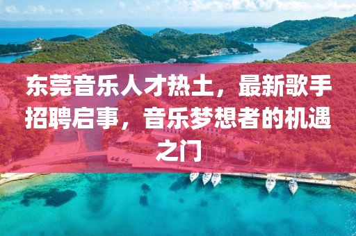 東莞音樂人才熱土，最新歌手招聘啟事，音樂夢想者的機遇之門