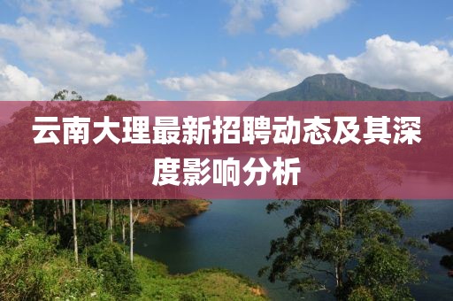 云南大理最新招聘動(dòng)態(tài)及其深度影響分析