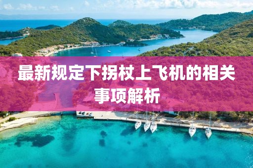最新規(guī)定下拐杖上飛機(jī)的相關(guān)事項解析