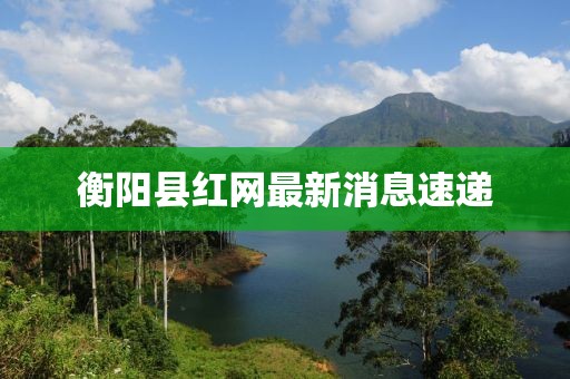 衡陽(yáng)縣紅網(wǎng)最新消息速遞
