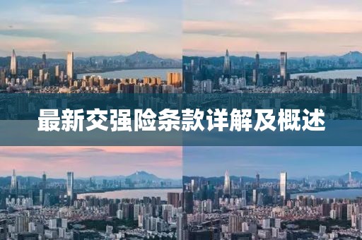 最新交強(qiáng)險(xiǎn)條款詳解及概述