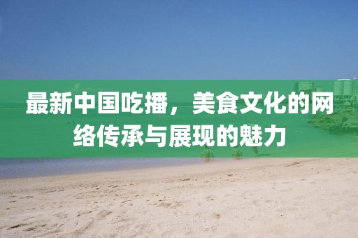 最新中國吃播，美食文化的網(wǎng)絡(luò)傳承與展現(xiàn)的魅力