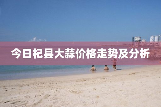 今日杞縣大蒜價(jià)格走勢(shì)及分析