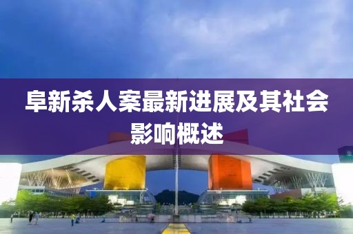 阜新殺人案最新進(jìn)展及其社會(huì)影響概述
