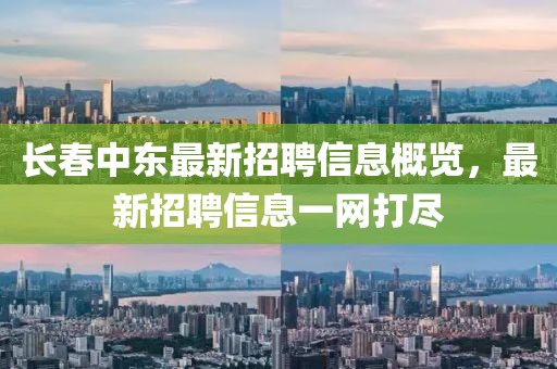 長春中東最新招聘信息概覽，最新招聘信息一網(wǎng)打盡