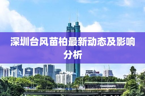 深圳臺(tái)風(fēng)苗柏最新動(dòng)態(tài)及影響分析