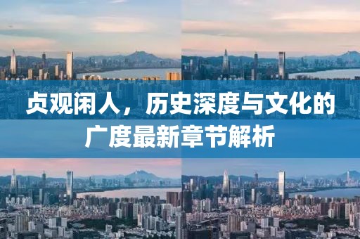 貞觀閑人，歷史深度與文化的廣度最新章節(jié)解析