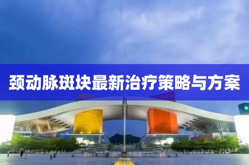 頸動(dòng)脈斑塊最新治療策略與方案