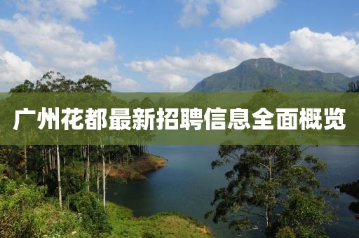 廣州花都最新招聘信息全面概覽