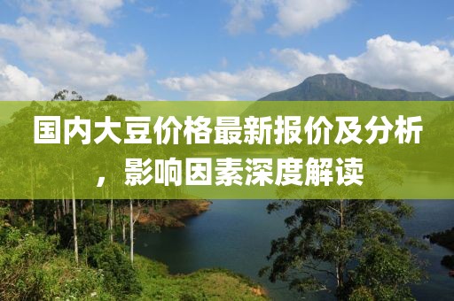 國內(nèi)大豆價格最新報價及分析，影響因素深度解讀
