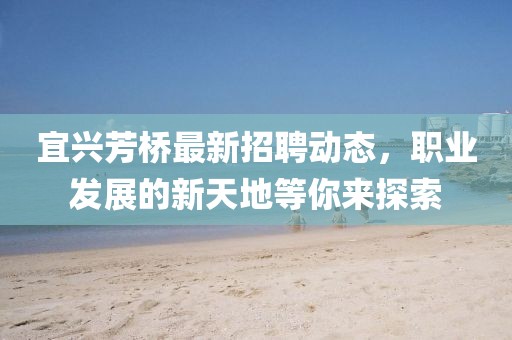 宜興芳橋最新招聘動態(tài)，職業(yè)發(fā)展的新天地等你來探索