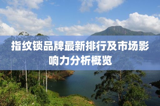 指紋鎖品牌最新排行及市場(chǎng)影響力分析概覽