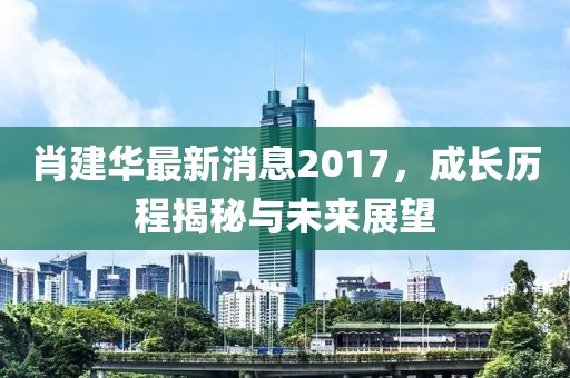 肖建華最新消息2017，成長歷程揭秘與未來展望