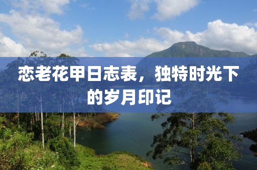 戀老花甲日志表，獨特時光下的歲月印記