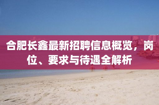 合肥長(zhǎng)鑫最新招聘信息概覽，崗位、要求與待遇全解析