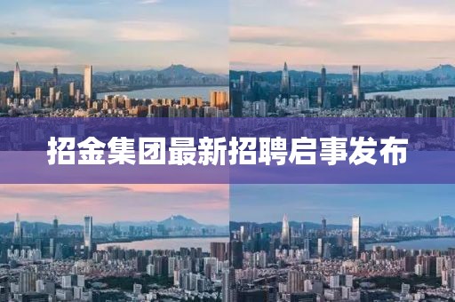 招金集團(tuán)最新招聘啟事發(fā)布