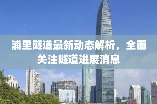浦里隧道最新動態(tài)解析，全面關注隧道進展消息