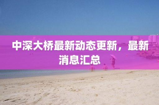 中深大橋最新動態(tài)更新，最新消息匯總