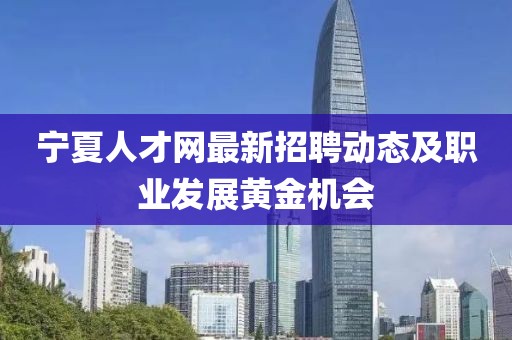寧夏人才網(wǎng)最新招聘動(dòng)態(tài)及職業(yè)發(fā)展黃金機(jī)會(huì)