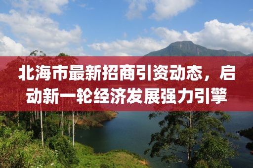 北海市最新招商引資動態(tài)，啟動新一輪經(jīng)濟(jì)發(fā)展強(qiáng)力引擎