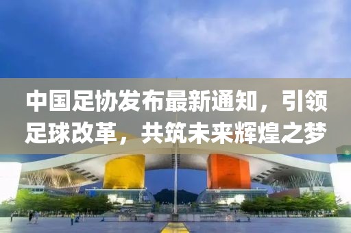 中國足協(xié)發(fā)布最新通知，引領(lǐng)足球改革，共筑未來輝煌之夢
