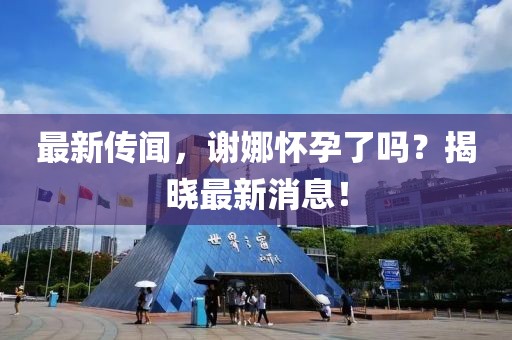 最新傳聞，謝娜懷孕了嗎？揭曉最新消息！