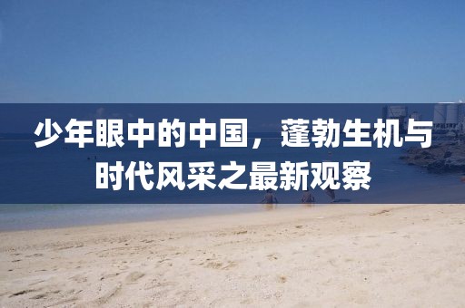 少年眼中的中國，蓬勃生機與時代風采之最新觀察