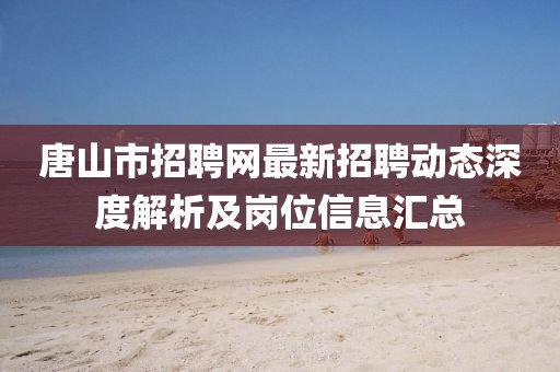 唐山市招聘網(wǎng)最新招聘動(dòng)態(tài)深度解析及崗位信息匯總