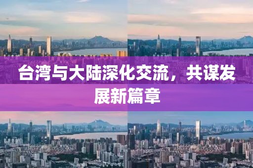 臺灣與大陸深化交流，共謀發(fā)展新篇章