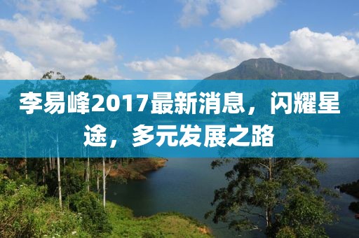 李易峰2017最新消息，閃耀星途，多元發(fā)展之路