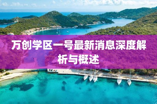 萬創(chuàng)學(xué)區(qū)一號(hào)最新消息深度解析與概述