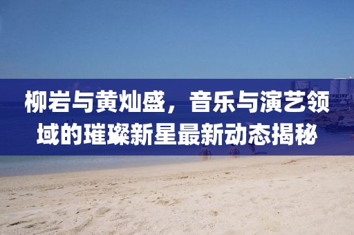 柳巖與黃燦盛，音樂與演藝領域的璀璨新星最新動態(tài)揭秘
