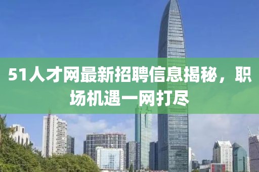 51人才網(wǎng)最新招聘信息揭秘，職場機(jī)遇一網(wǎng)打盡