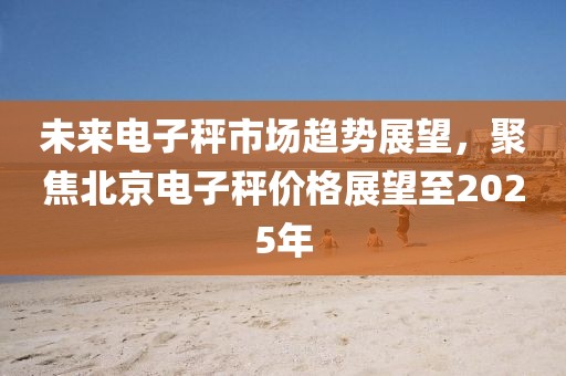 未來(lái)電子秤市場(chǎng)趨勢(shì)展望，聚焦北京電子秤價(jià)格展望至2025年