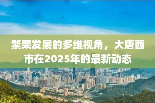 繁榮發(fā)展的多維視角，大唐西市在2025年的最新動態(tài)