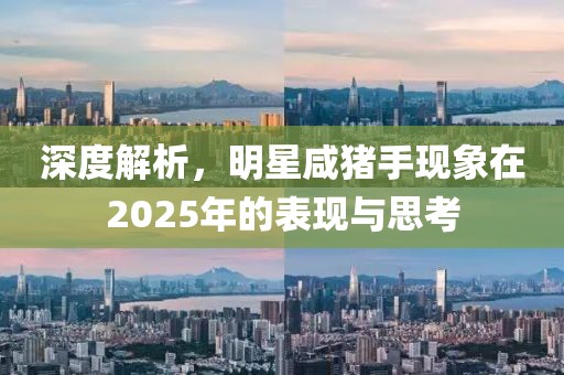 深度解析，明星咸豬手現(xiàn)象在2025年的表現(xiàn)與思考