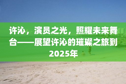 許沁，演員之光，照耀未來舞臺(tái)——展望許沁的璀璨之旅到2025年