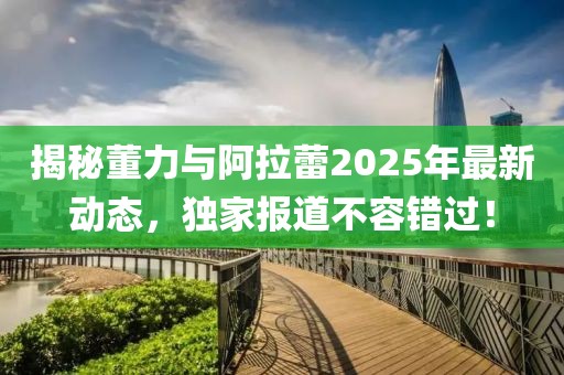 揭秘董力與阿拉蕾2025年最新動態(tài)，獨(dú)家報(bào)道不容錯(cuò)過！