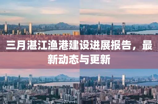 三月湛江漁港建設進展報告，最新動態(tài)與更新