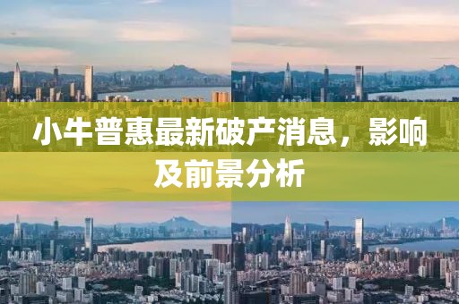 小牛普惠最新破產(chǎn)消息，影響及前景分析