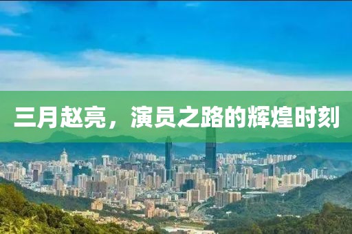 三月趙亮，演員之路的輝煌時(shí)刻