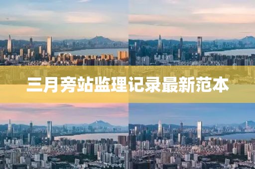 三月旁站監(jiān)理記錄最新范本