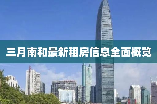 三月南和最新租房信息全面概覽